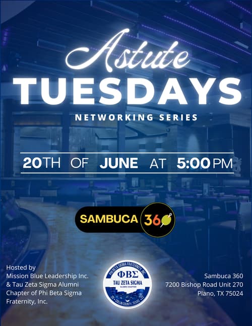 Professionals and entrepreneurs at the chapter's Astute Tuesdays networking series