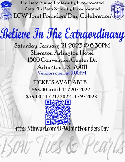 Brothers and sorors at the chapter's joint Bow Ties & Pearls Founders Day celebration