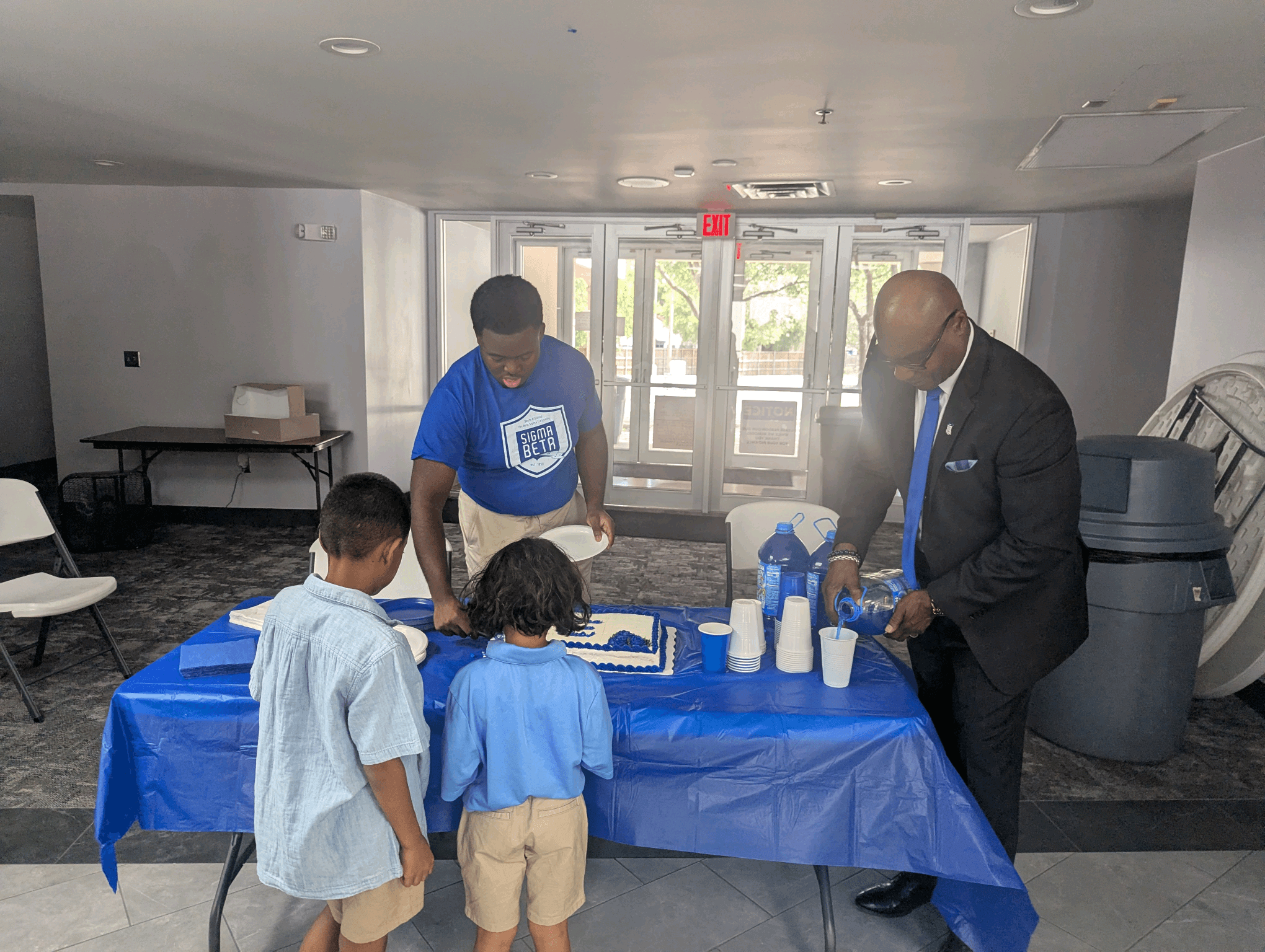 Celebrating a Sigma Beta Club induction