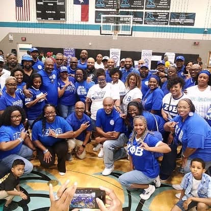 Community members at the chapter's Back-to-School Fair